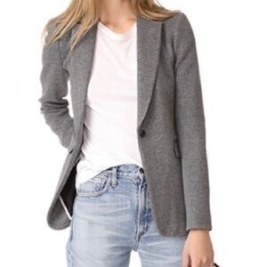 Alice and Olivia Women's Gray Blazer